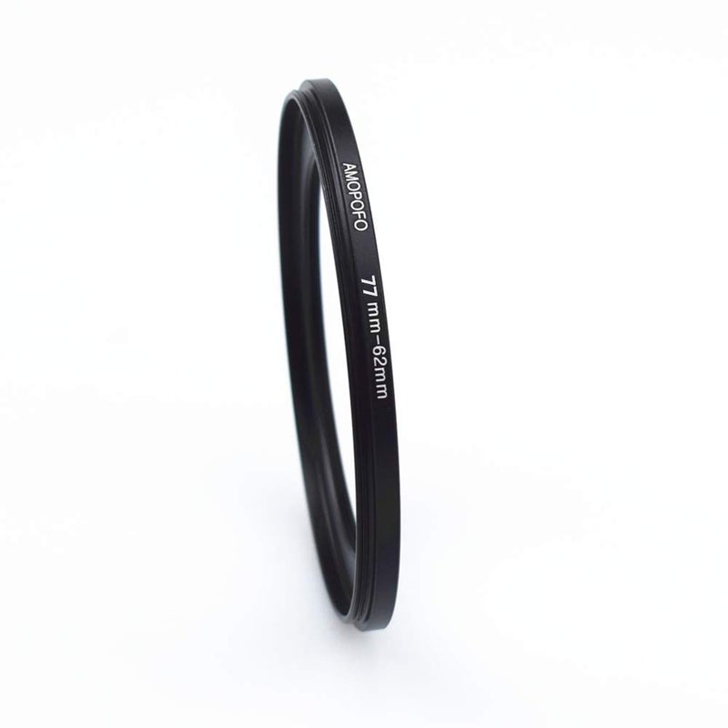 Amopofo 77 to 62mm Metal Ring/77mm to 62mm Step Down Rings Filter Adapter for UV,ND,CPL,Metal Step Down Rings,Compatible with All 77mm Camera Lenses & 62mm Accessories - Image 4